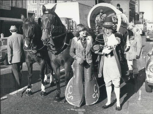 1979 Press Photo Canadian Covered Wagon For Lord Mayor's Show - Historic Images