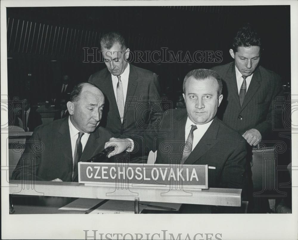 1967 Press Photo General Assemby of the UN ,CzechJosef Lenart - Historic Images