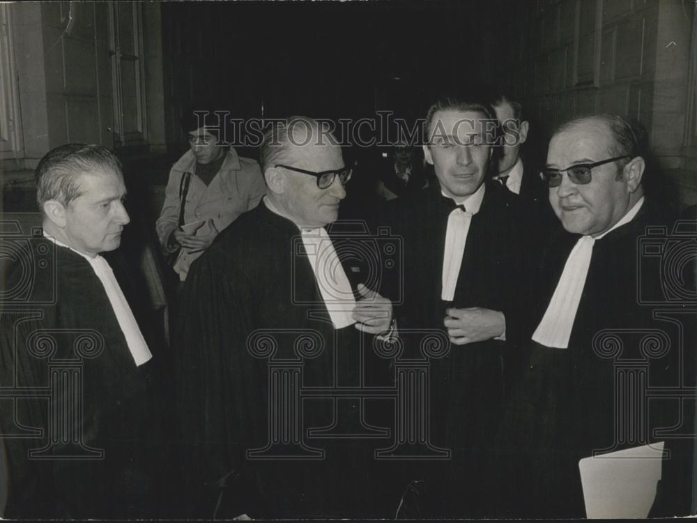 1969 Press Photo 4 defense counselors in a trial in Paris - Historic Images