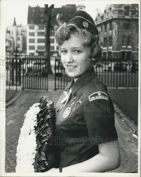 1962 Press Photo Wilma Mims from Colquitt, Georgia of No. 1 Senior Troop - Historic Images