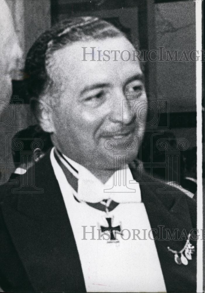 Press Photo German Politician Dr. Erich Mende - Historic Images