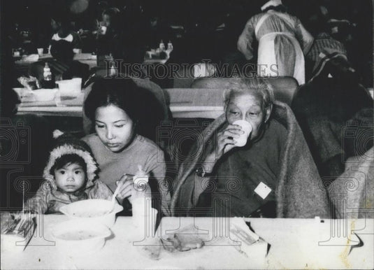 Press Photo End of Long Wandering For Vietnamese Refugees - Historic Images