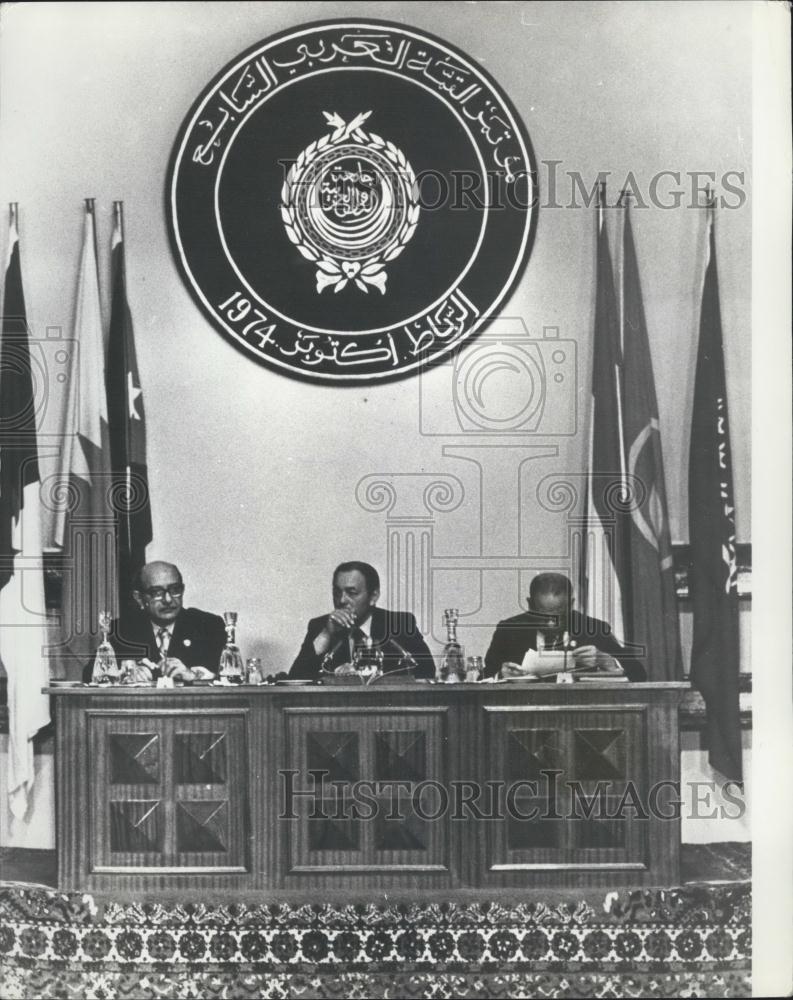 1974 Press Photo The Arab Summit Conference At Rabat - Historic Images