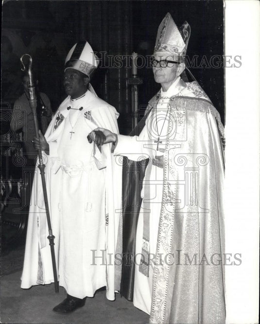 1978 Press Photo RT Rev. E.G. Knapp-Fishre & Rev. James Kauluna - Historic Images