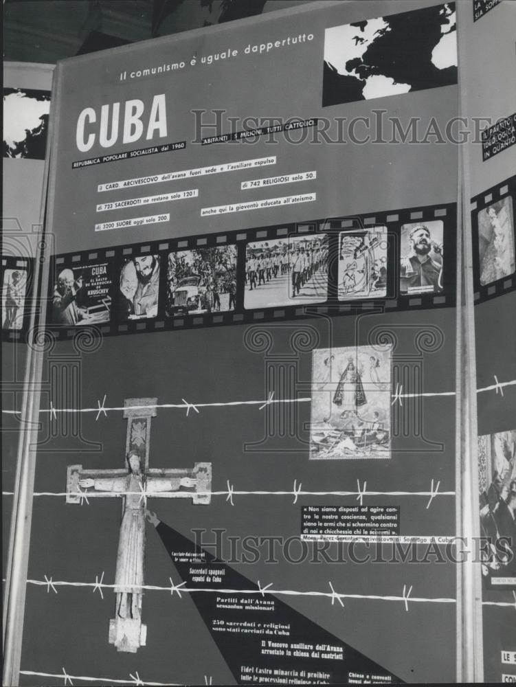 1962 Press Photo Church Of Silence Exhibition Open To Public Rome Catholic - Historic Images