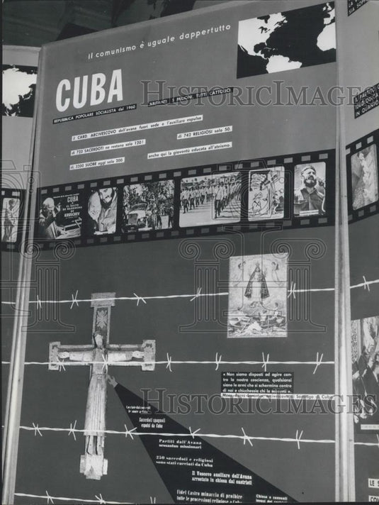 1962 Press Photo Church Of Silence Exhibition Open To Public Rome Catholic - Historic Images