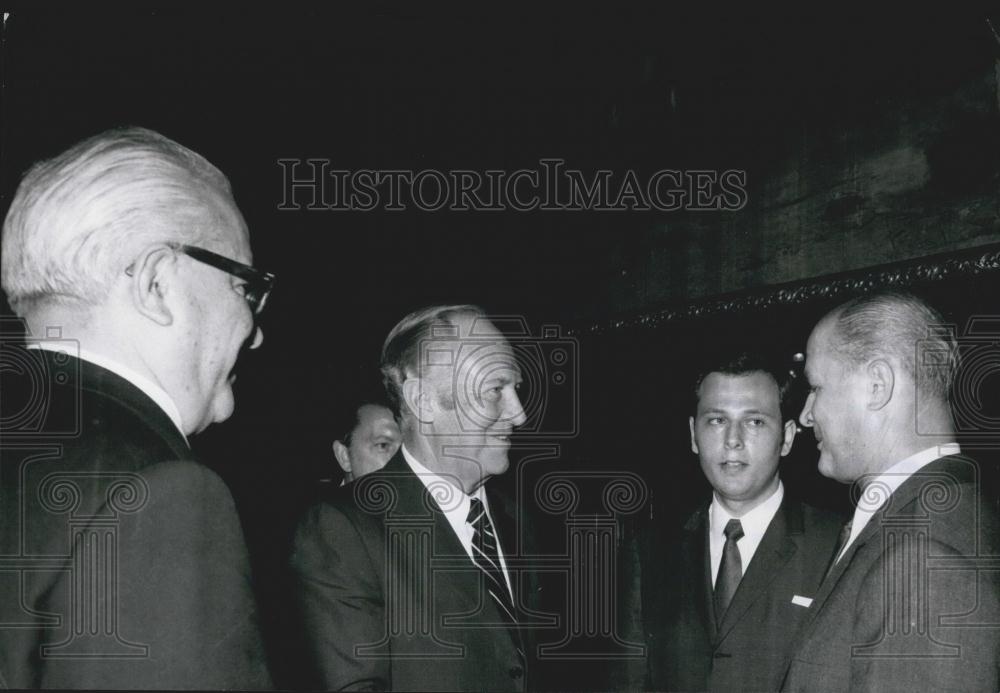 1972 Press Photo Secretary State Rogers Visiting Hungary Janos Kadar - Historic Images