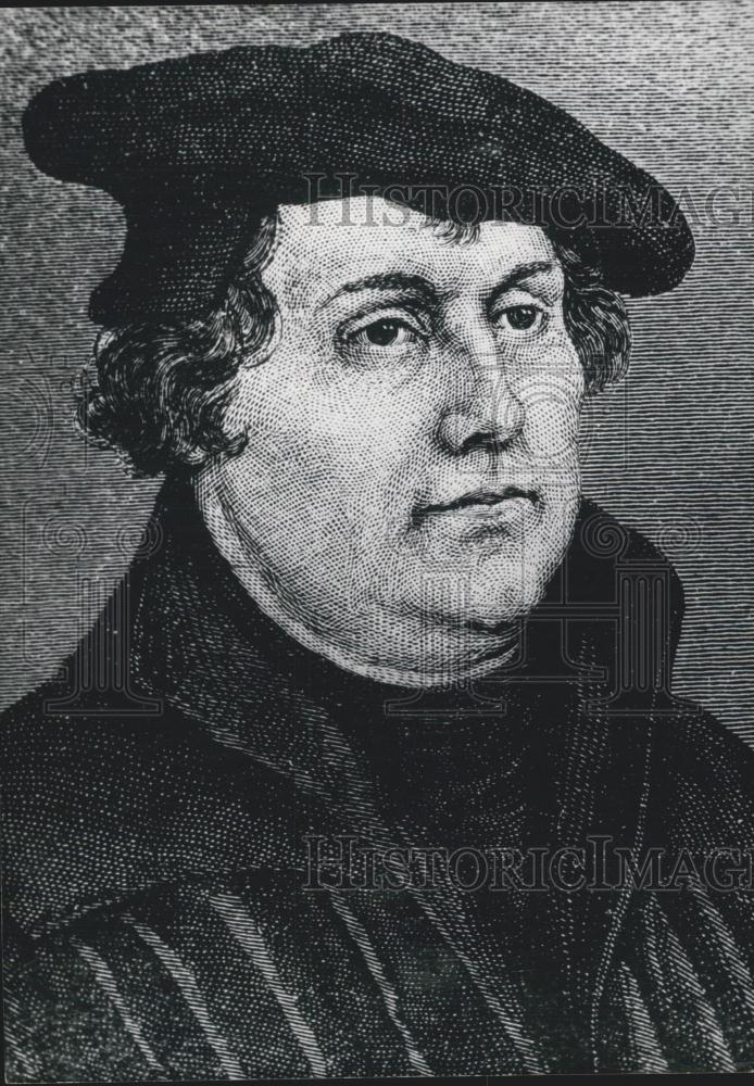 1967 Press Photo Art portrait of Martin Luther (1483-1546) - Historic Images