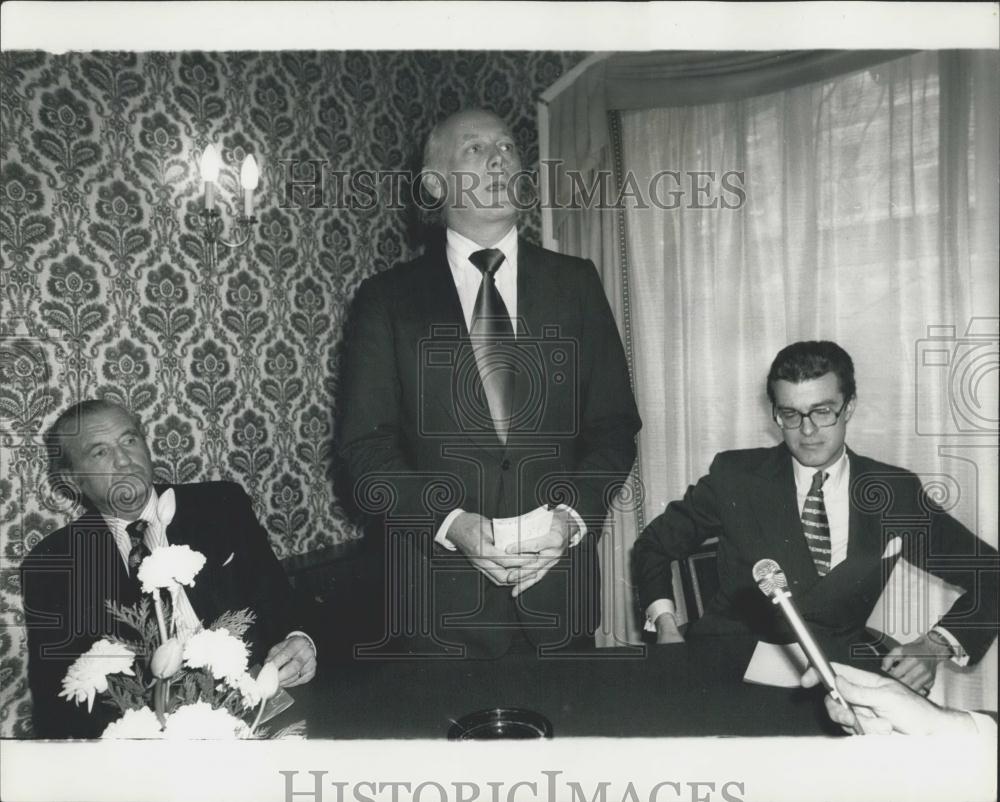 1975 Press Photo The Marquess of Bath,Lord Montagu &Marquess of Tavistock - Historic Images