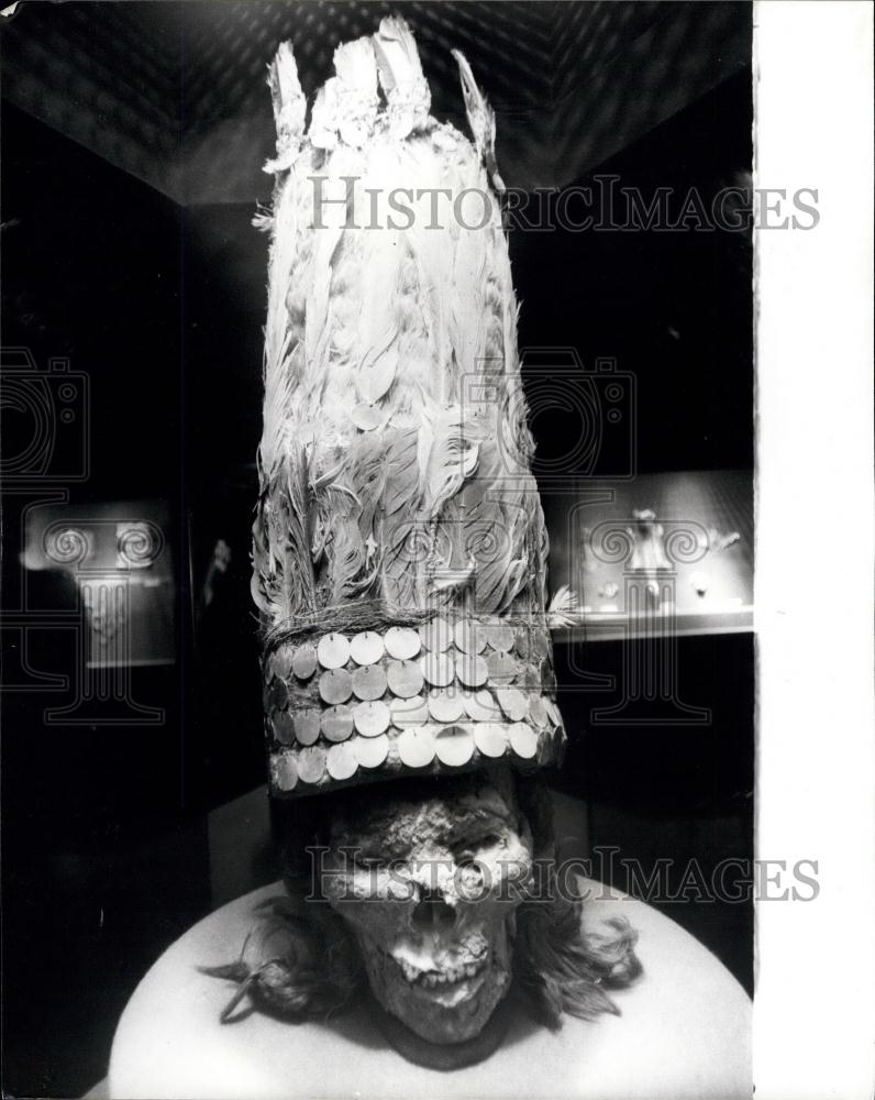 1981 Press Photo &quot;Oro Del Peur&quot; Exhibition Opens in Lima - Historic Images