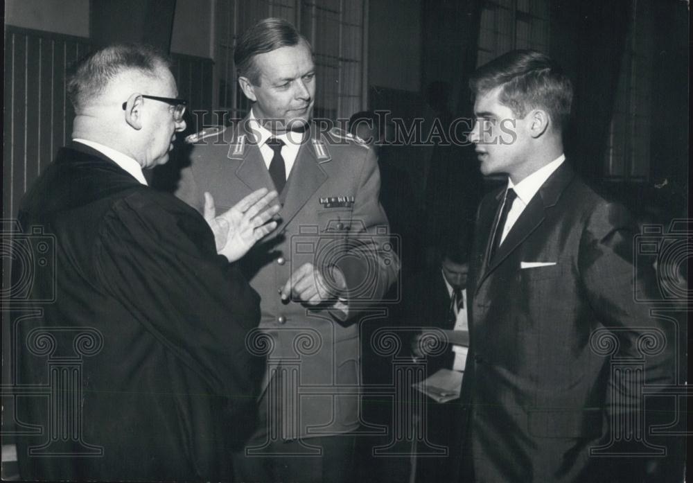 1963 Press Photo Hans Dieter Raub of the Bundeswehr Para Trooper Company - Historic Images