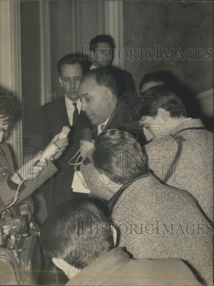 Press Photo Mohammed Cherkaoui Moroccan Ambassador France Murder General Counsul - Historic Images