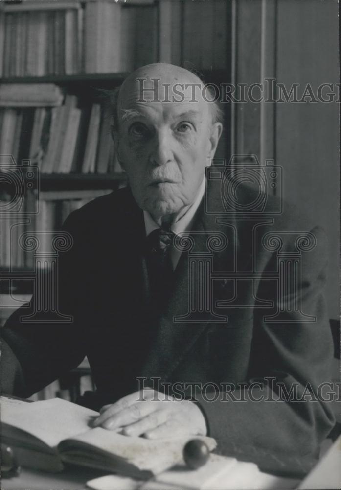 1960 Press Photo Writer & academician Henry Bordeaux - Historic Images