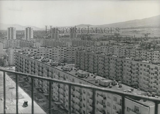 1967 Press Photo Housebuilding in Sofia Bulgaria - Historic Images