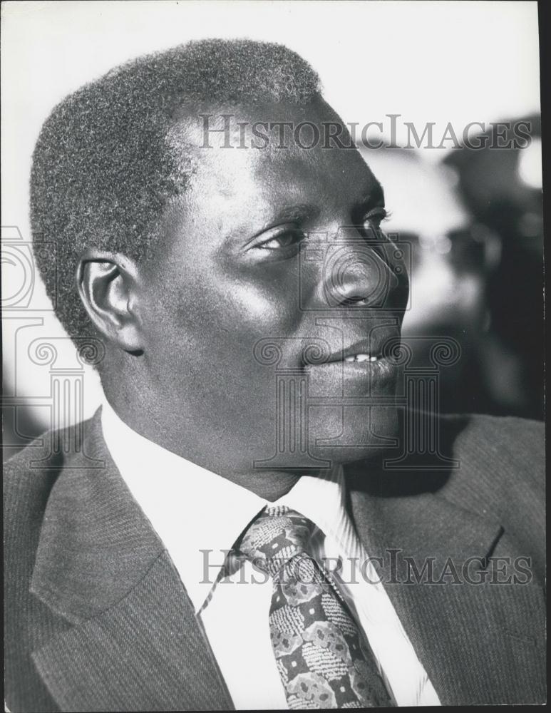 Press Photo Gambia Finance Trade Minister Assan Musa Camara Closeup Candid - Historic Images