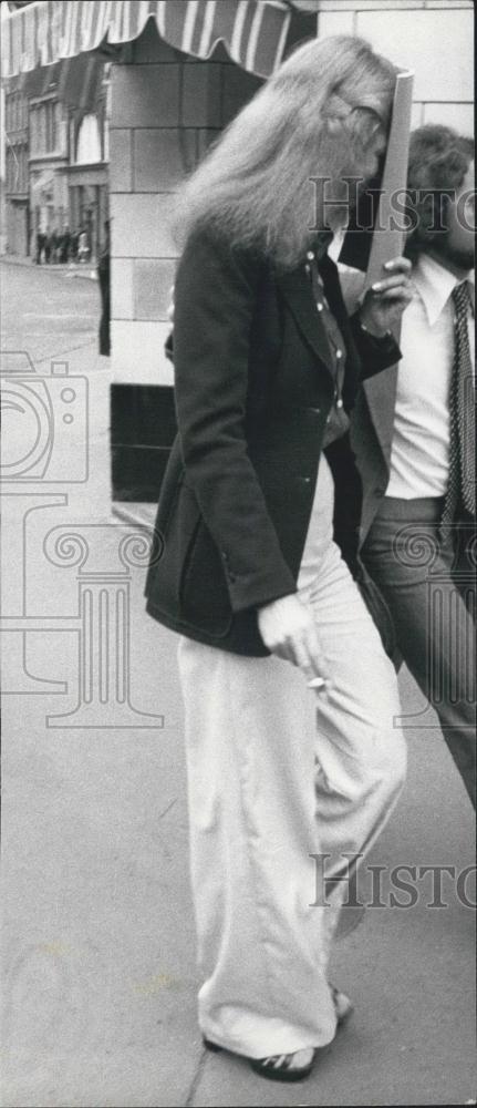 Press Photo Secretary Freed In Blackmail Case: Mrs. Annick Marie Hily - Historic Images