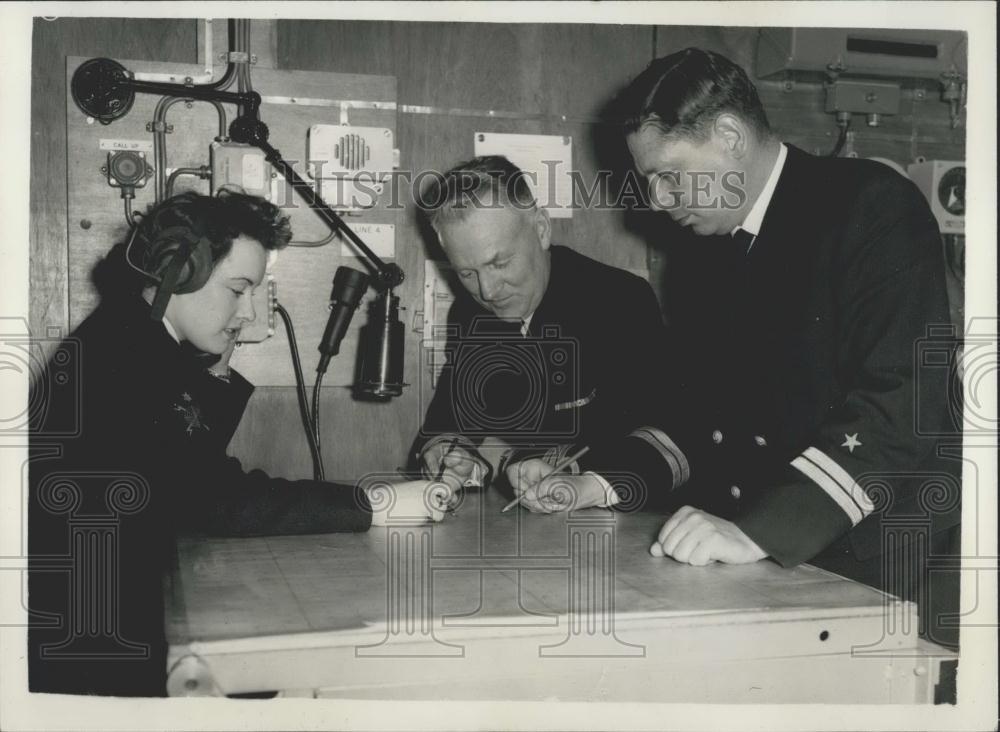 1958 Press Photo Royal Naval Tactical School, Woolwich, - Historic Images