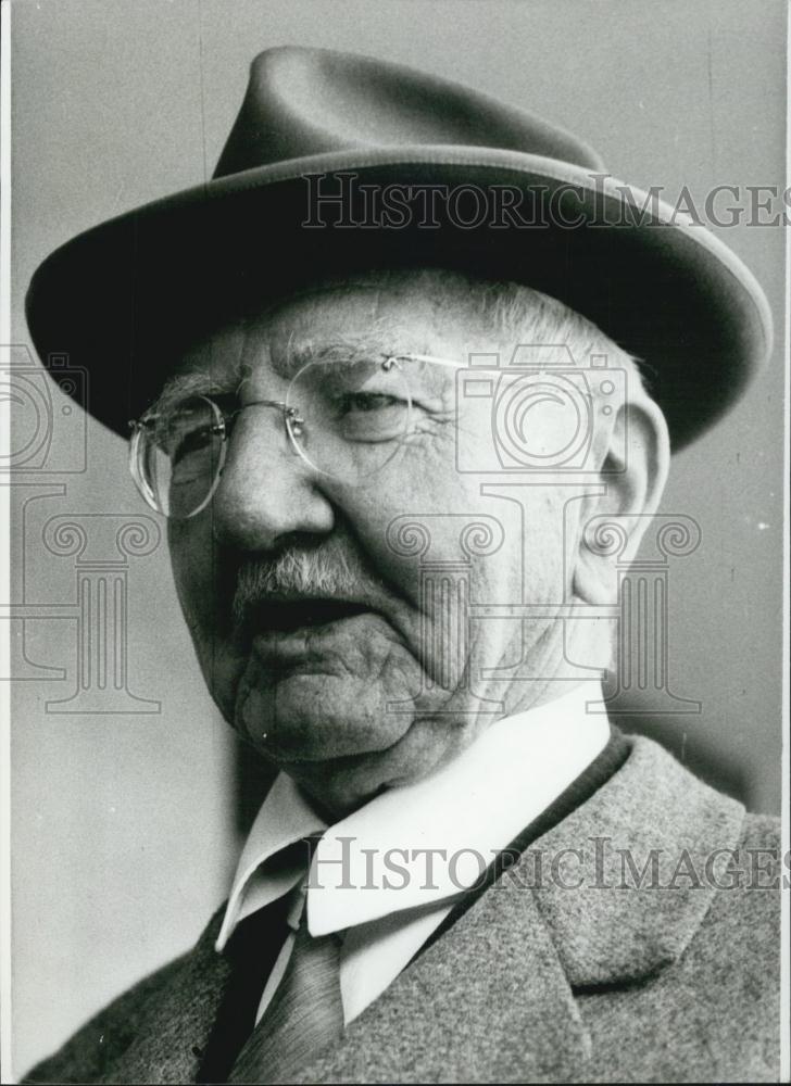 1980 Press Photo Germany finance politician Hjalmar Schacht - Historic Images