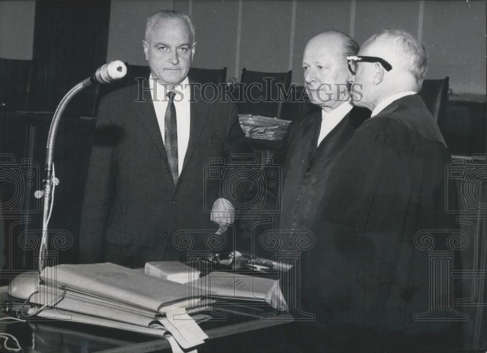 1964 Press Photo Professor Dr Kurt Leibbrand, Laternser, Frankfurt, Alfred Seidl - Historic Images
