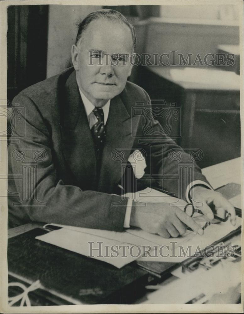 Press Photo Commander Leonard Burt head of special Branch - Historic Images