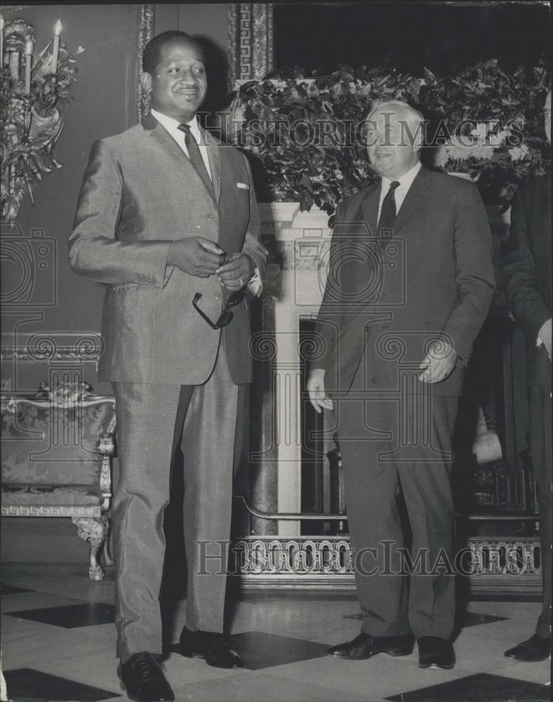 1966 Press Photo Mr. Former Burhnhan &amp; Mr. Wilson - Historic Images