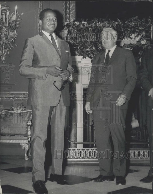 1966 Press Photo Mr. Former Burhnhan & Mr. Wilson - Historic Images
