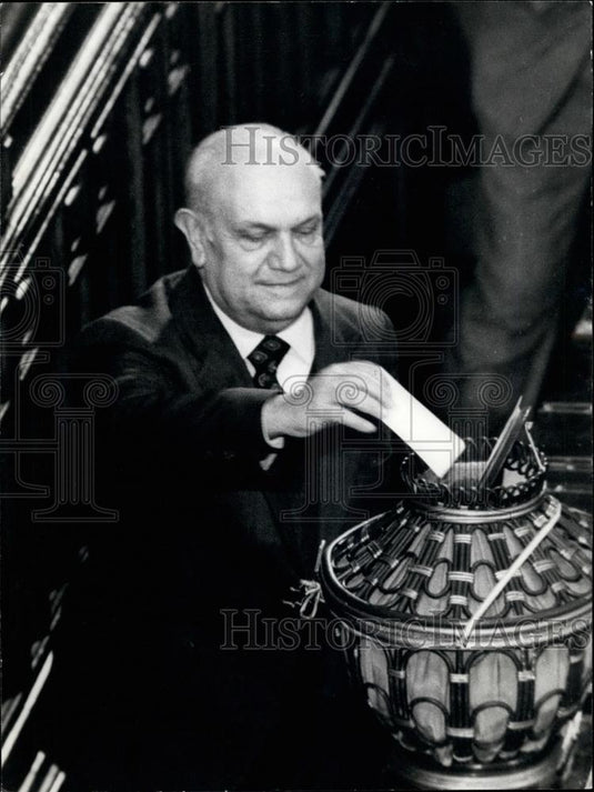 1971 Press Photo Francesco De Martino Italian Presidency - Historic Images