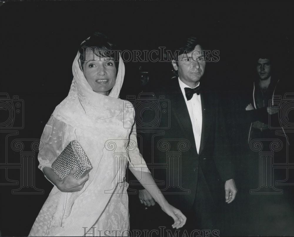 Press Photo Lee Radziwill Peter Rufo Attending Event Hayden 40th - Historic Images