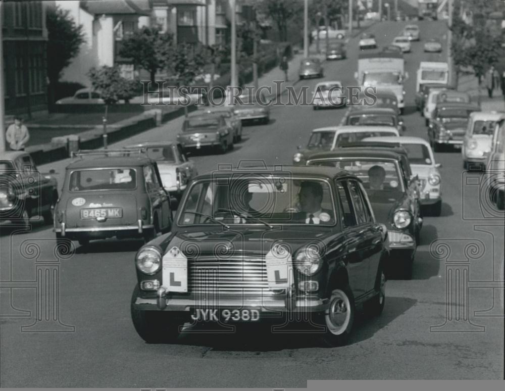 1966 Press Photo Giles Wilson, Driving Test - Historic Images