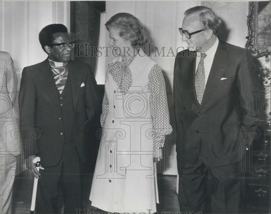 1979 Press Photo Bishop Abel Musorewa ,Mrs Thatcher &Lord Carrington - Historic Images