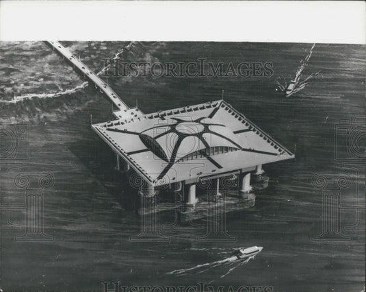 1975 Press Photo Aquapolis Prototype Future Marine City Okinawa Expo '75 - Historic Images