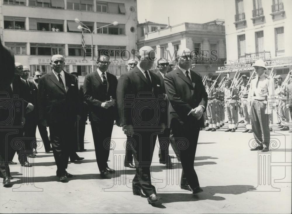 1970 Press Photo Funeral of the late Greek Foreign Minister Mr. Pipinelis - Historic Images