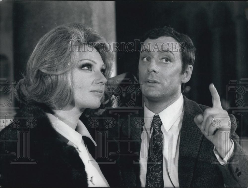 1969 Press Photo Sylva Koscina/Maurice Ronet Star In "The Modification" - Historic Images