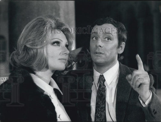 1969 Press Photo Sylva Koscina/Maurice Ronet Star In "The Modification" - Historic Images