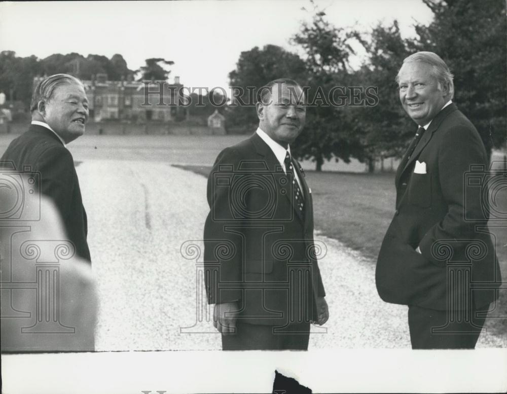 1973 Press Photo Japan Prime Minister Tanaka - Historic Images