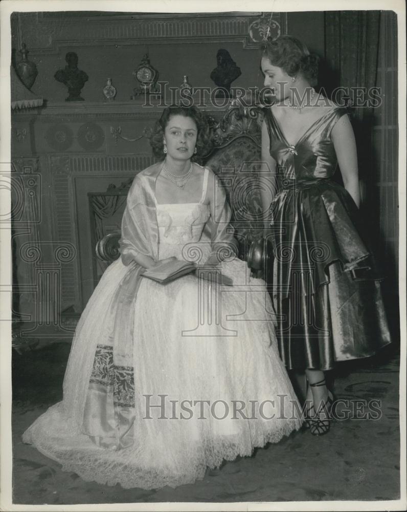 1954 Press Photo Duchess Of Rutland &amp; Viscountess Boyle - Historic Images