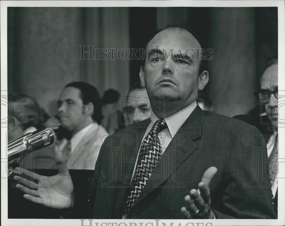 1973 Press Photo John Ehrlichman Senate Watergate Hearings Washington DC - Historic Images