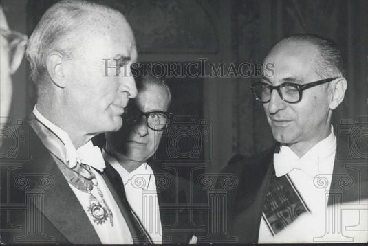 1960 Press Photo Arturo Frondizi ,Argentine Pres & German Pres Lubke - Historic Images