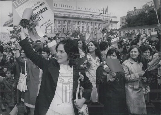 1972 Press Photo May day in Sofia,Bulgaria - Historic Images