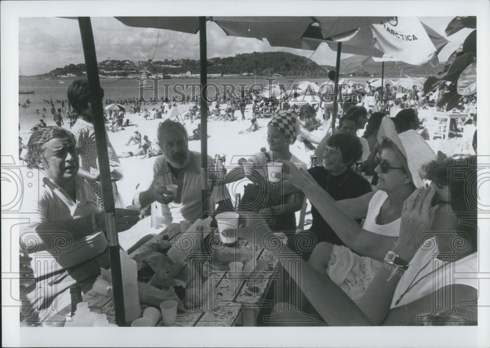 Press Photo Penha Beach, Bahia, Brazil - Historic Images