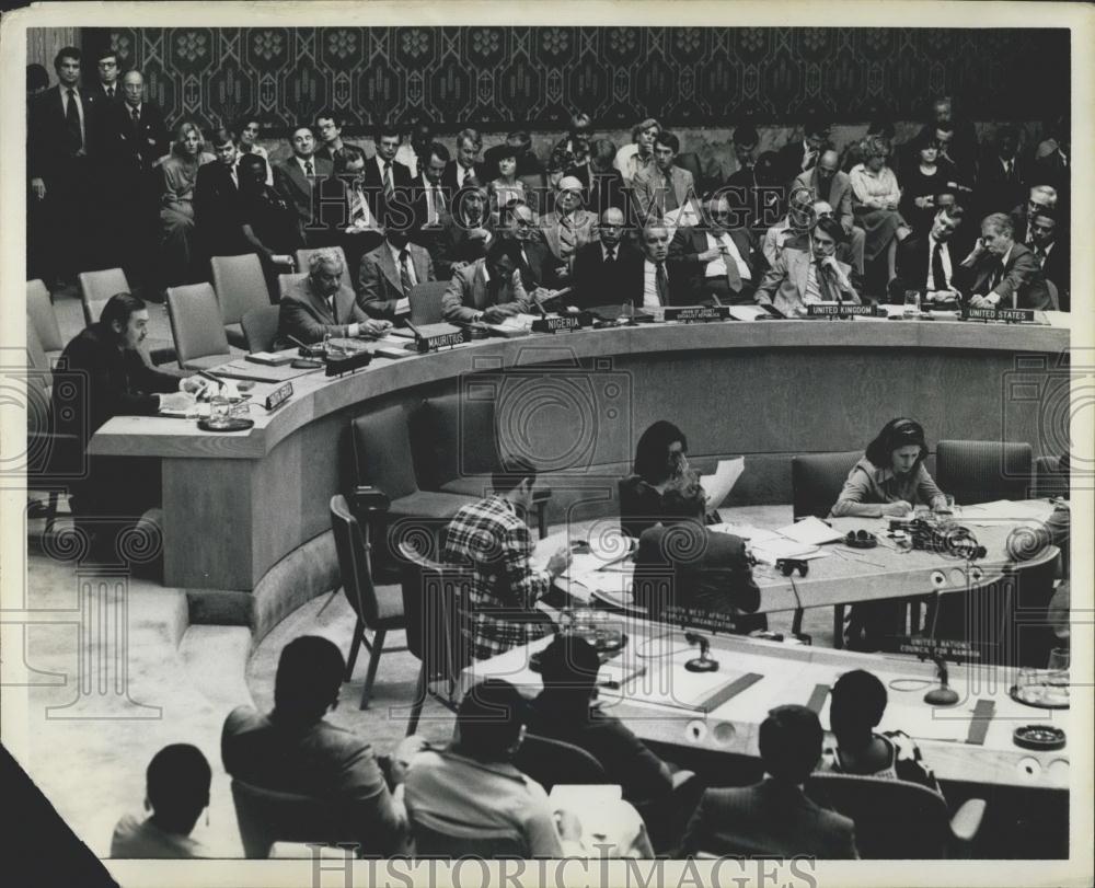 1978 Press Photo UN Security Council Discusses Namibia Resolution - Historic Images