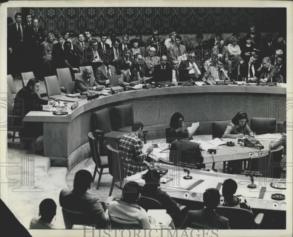 1978 Press Photo UN Security Council Discusses Namibia Resolution ...