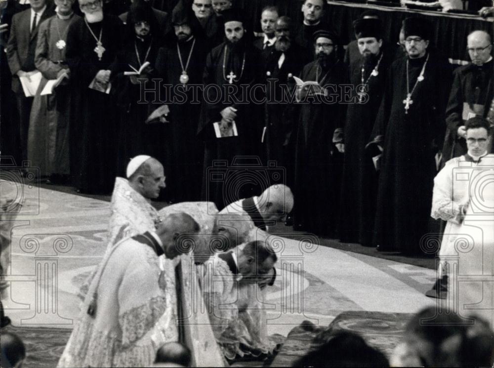 Press Photo Ecumenical Council Hundreds of the Priest from Around the World - Historic Images