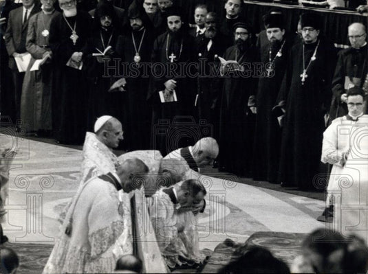 Press Photo Ecumenical Council Hundreds of the Priest from Around the World - Historic Images