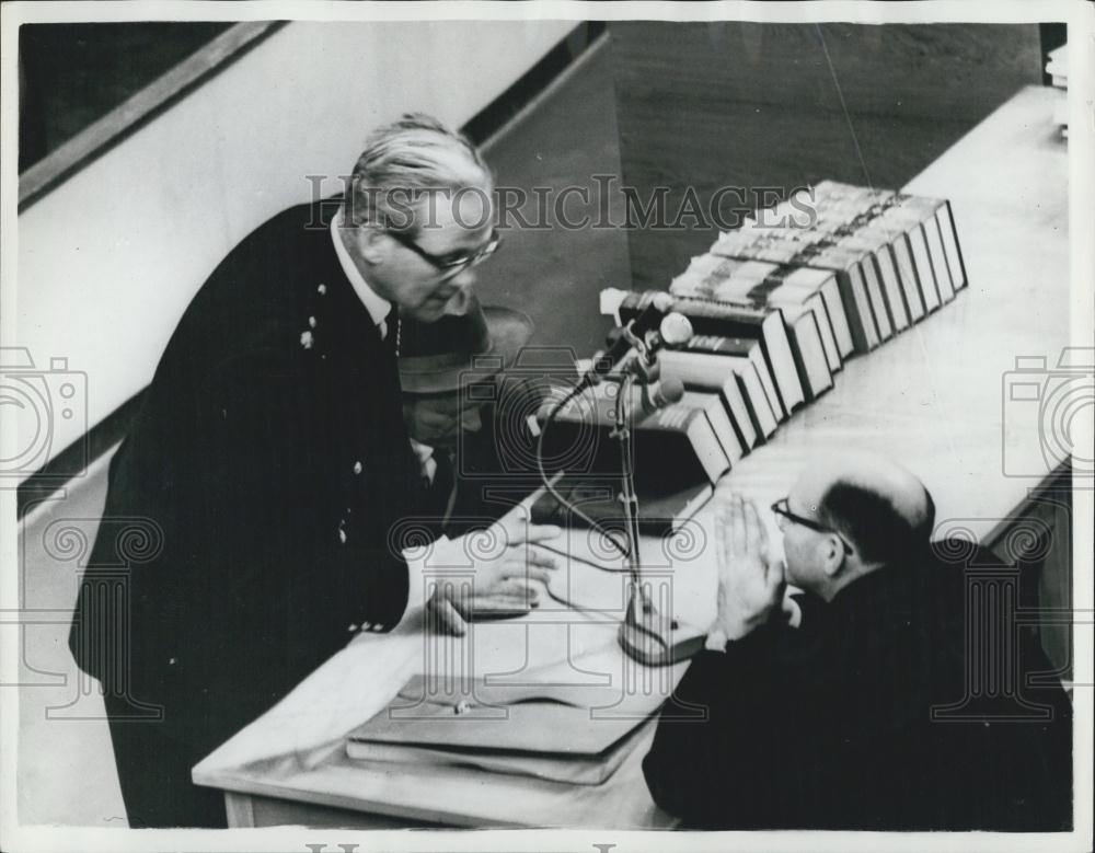 1961 Press Photo Trial Jerusalem of Adolf Eichmann former nazi s.s - Historic Images