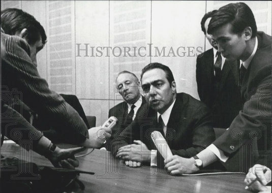 1968 Press Photo The French Minister of Exchequer - Historic Images