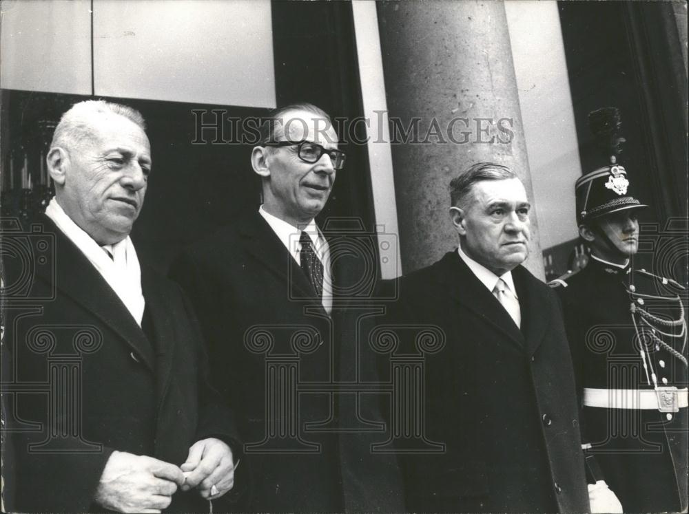 1971 Press Photo councilors of constitution, M.Rey, Goguel - Historic Images