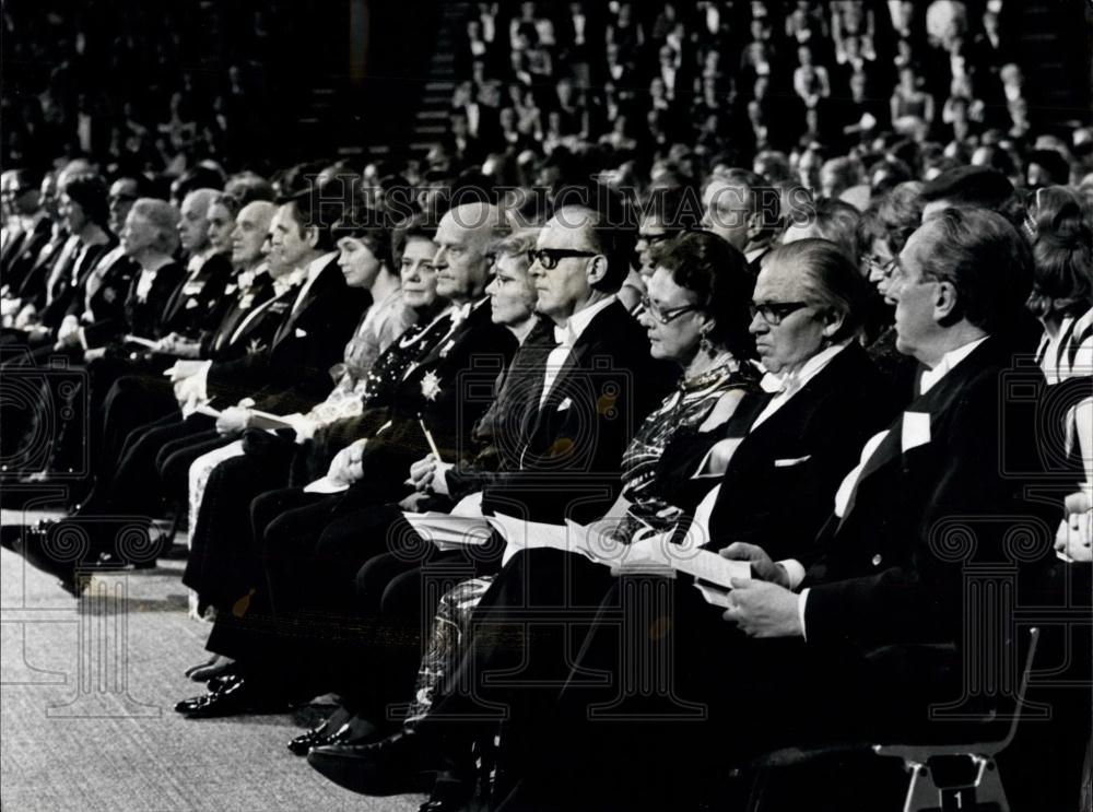 1972 Press Photo Nobel Prize Ceremony Stockholm Prince Carl Gustav - Historic Images