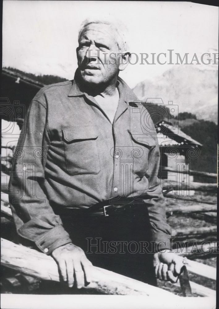 1955 Press Photo Actor Spencer Tracy - Historic Images