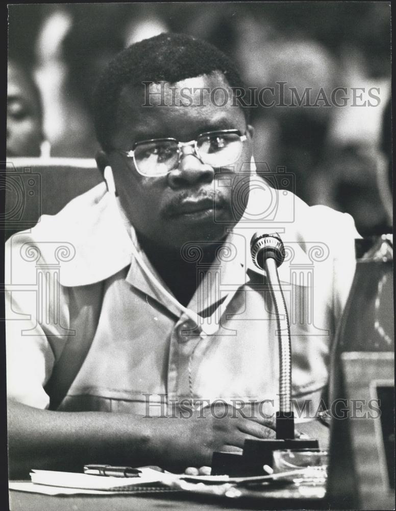 1977 Press Photo Foreign Affairs Minister of Tanzania,Ben W. Mkapa - Historic Images